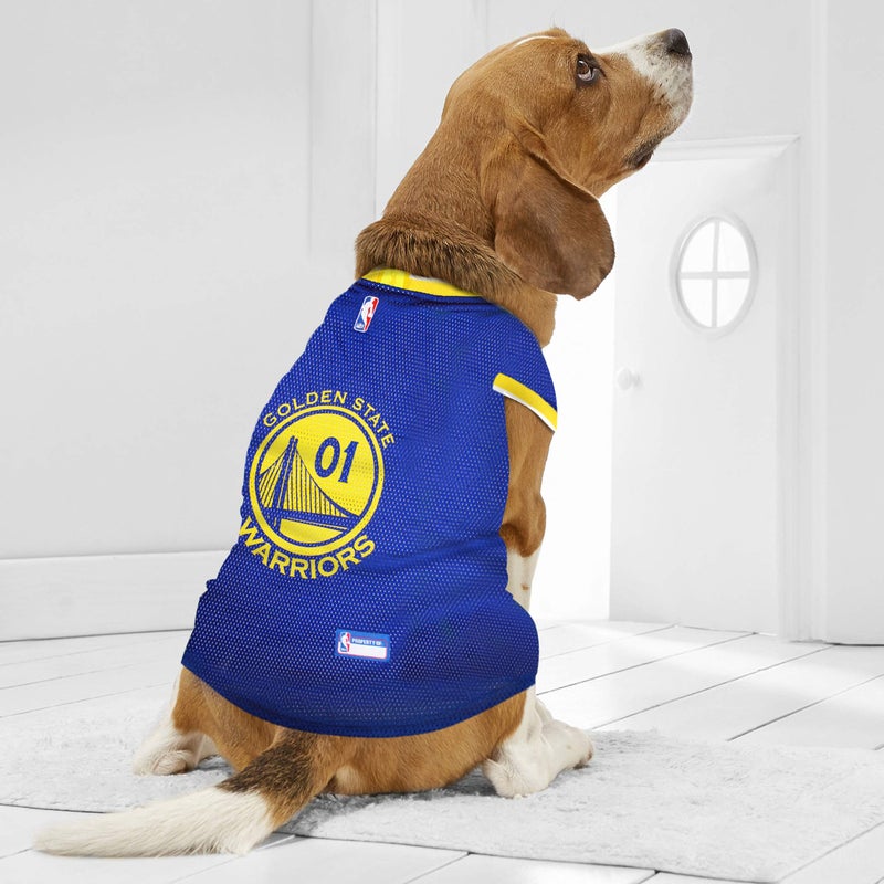 Pets First NBA GOLDEN STATE WARRIORS DOG Jersey  X-Small - Tank Top Basketball Pet Jersey - Image 3